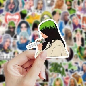 Billie Eillish singer Sticker Design - pack of 20
